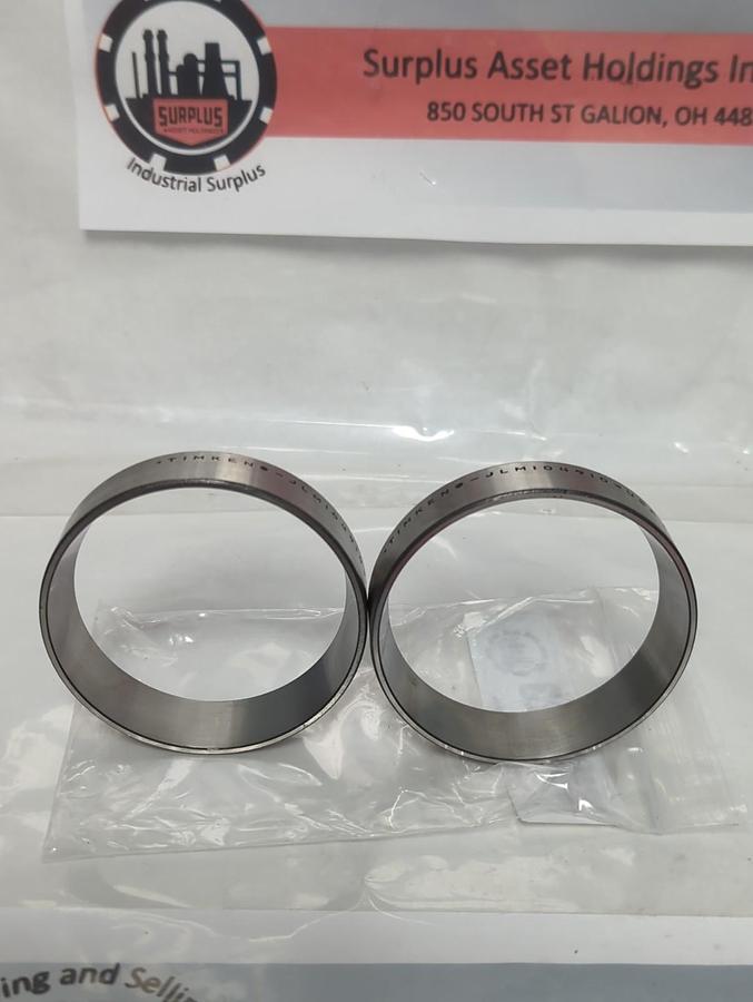 Used TIMKEN,JLM104910,ROLLER BEARING CUP LOT OF 2 PRE-OWNED