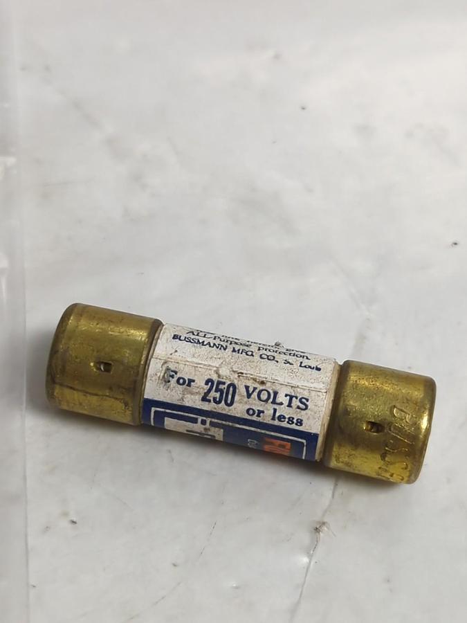Used COOPER BUSSMANN,FRN5,FUSETRON 5 AMP FUSE LOT OF 2 PRE-OWNED