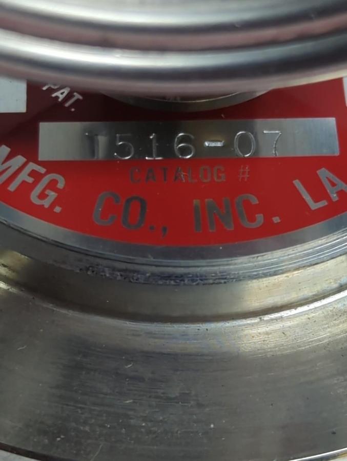 Used ZAVODA,T516-07,TEFLON DIAPHRAGM SEAL WITH PRESSURE GAGE PRE-OWNED
