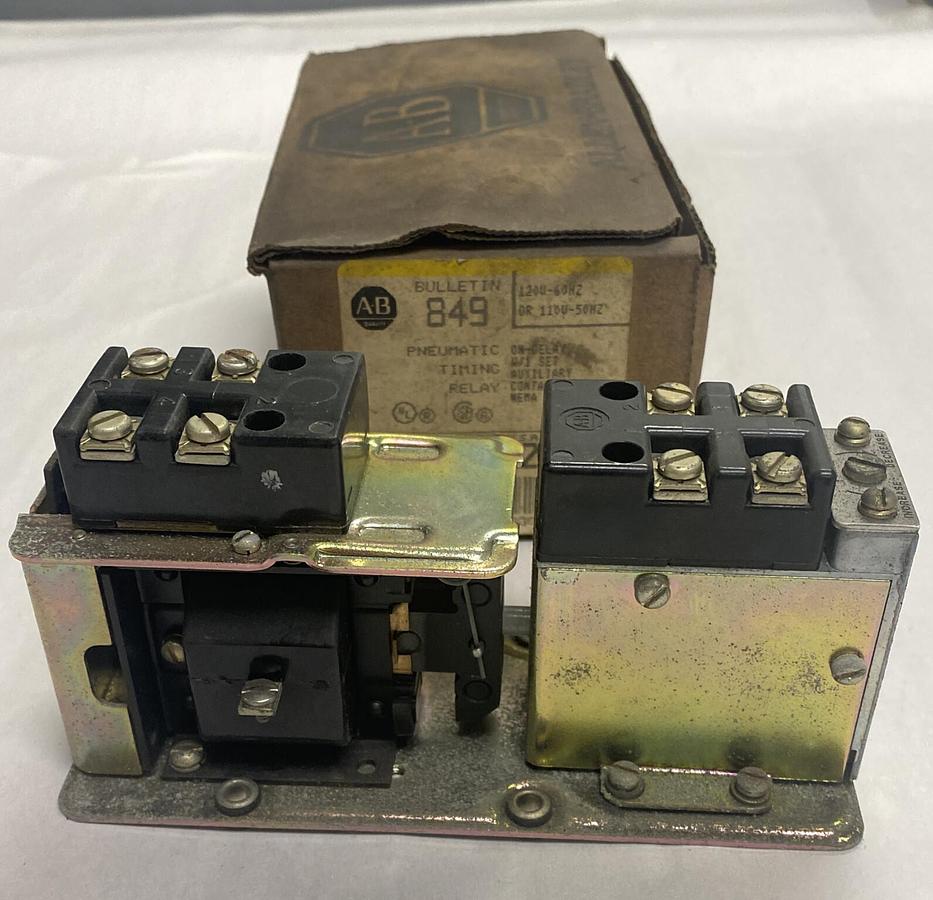 ALLEN-BRADLEY,849-ZOD321,SERIES B PNEUMATIC TIMING RELAY NEW