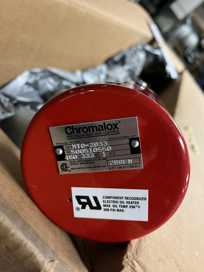 CHROMALOX,500510550,MTO-2033 IMMERSION HEATER 480V 333KW 1PH