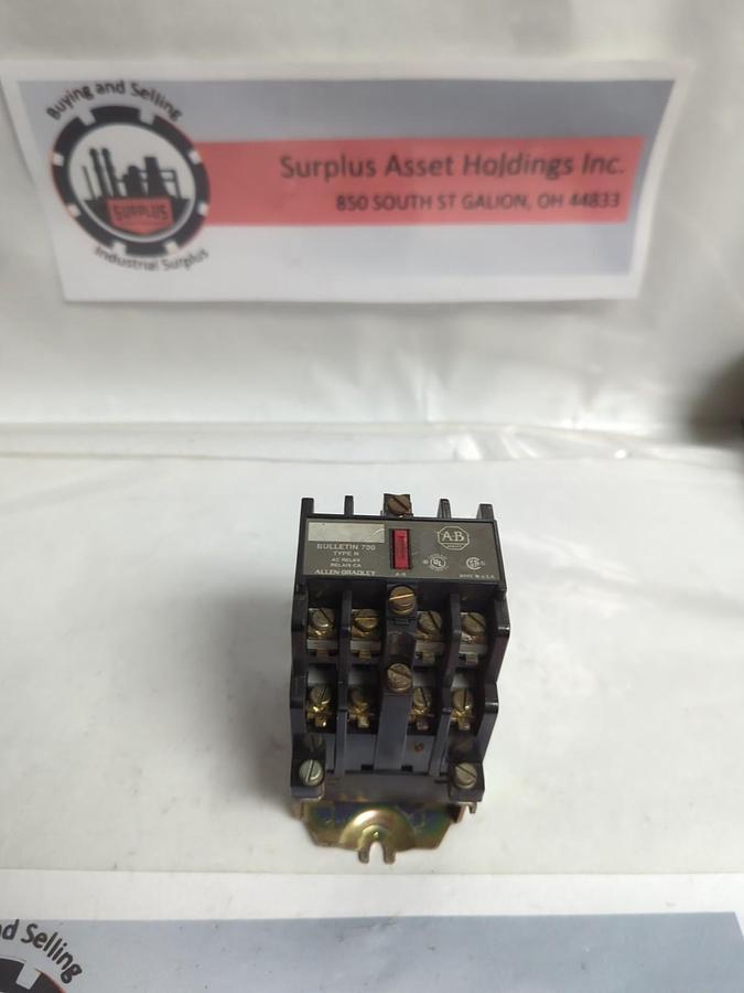 Used ALLEN BRADLEY,700-N400A1,SERIES C AC RELAY PRE-OWNED