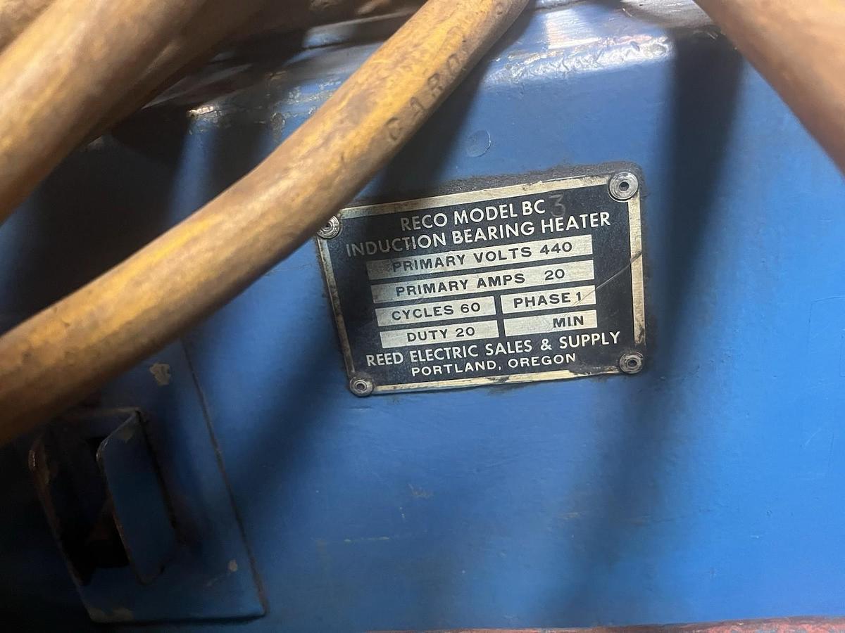Used REED ELECTRIC,MODEL BC,RECO INDUCTION BEARING HEATER 440V 1PH 20A