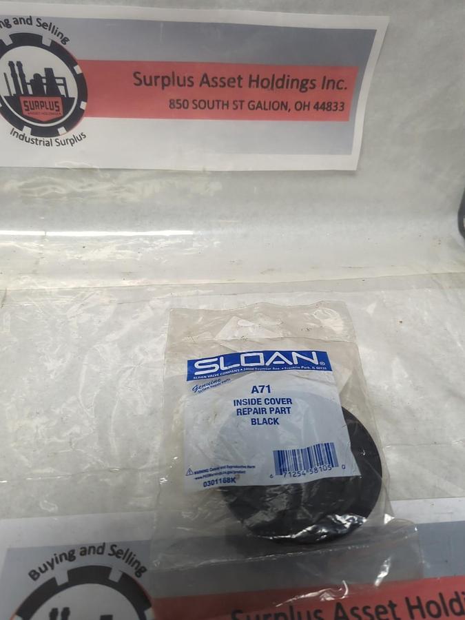 SLOAN,A71,INSIDE COVER REPAIR PART BLACK NOS