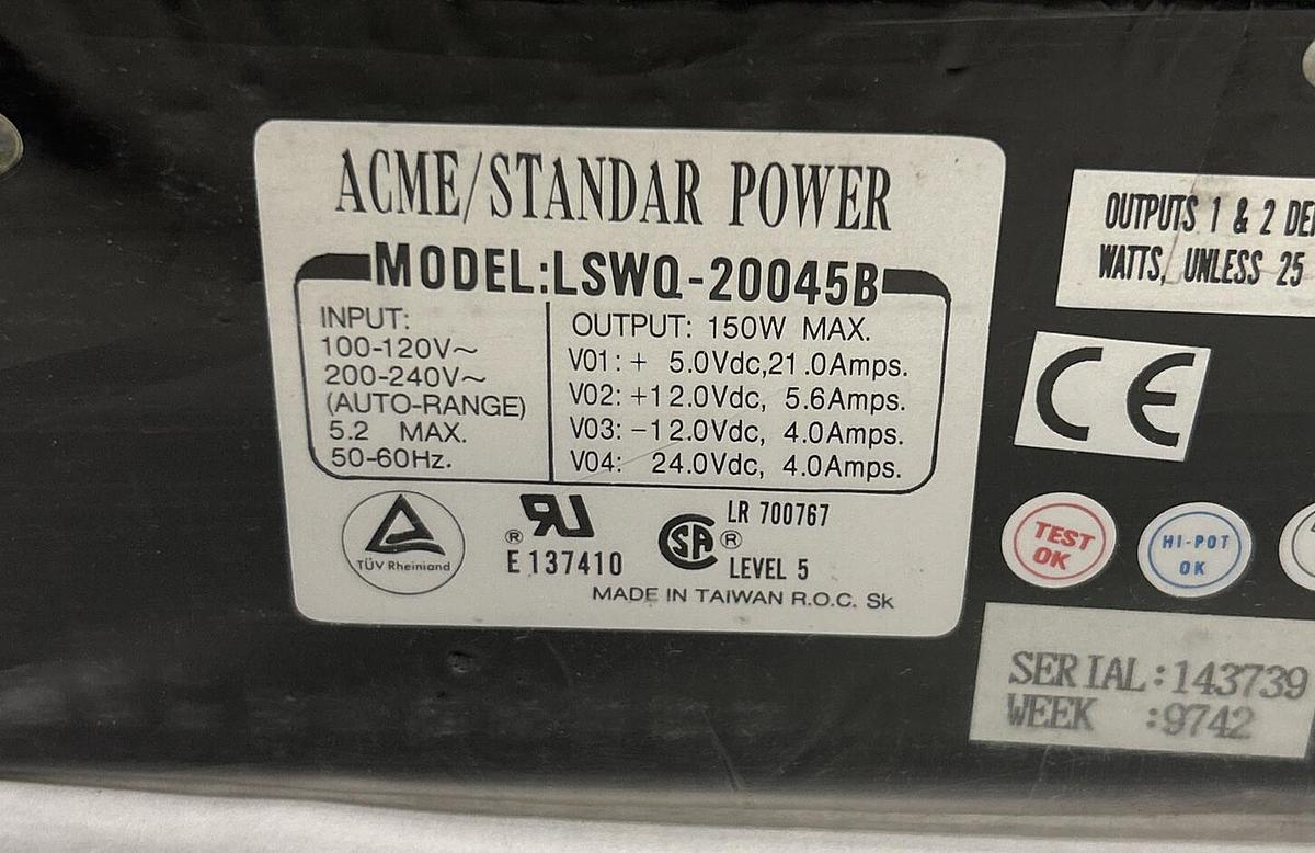 Used ACME,LSWQ-20045B,POWER SUPPLY NEW