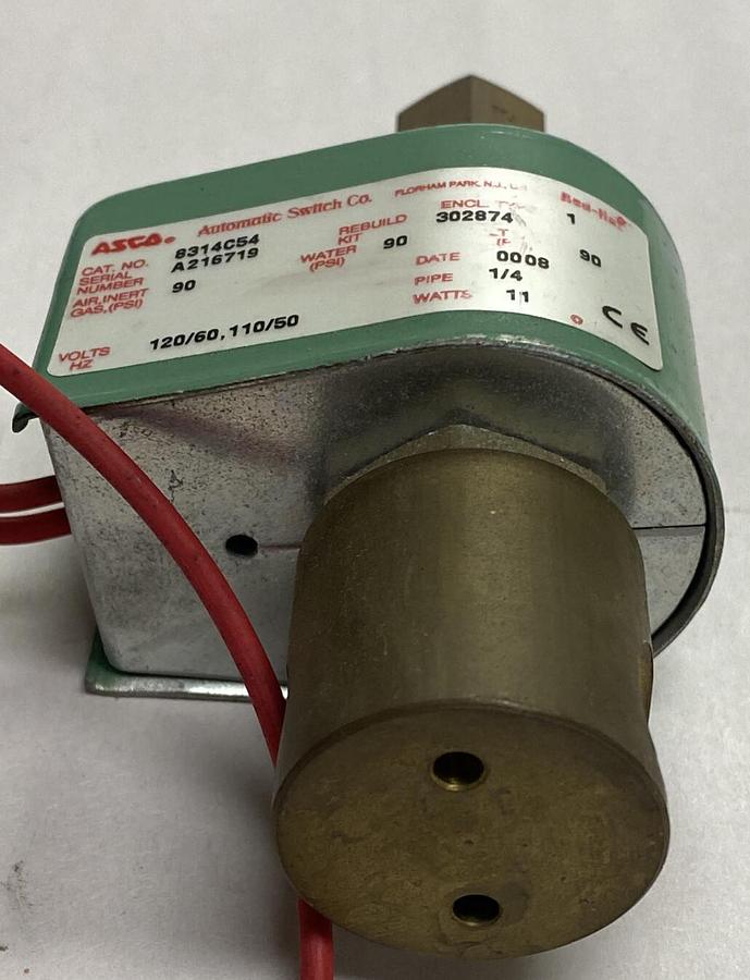 Asco,8314C54,Solenoid Valve 1/4 INCH 120V NOS