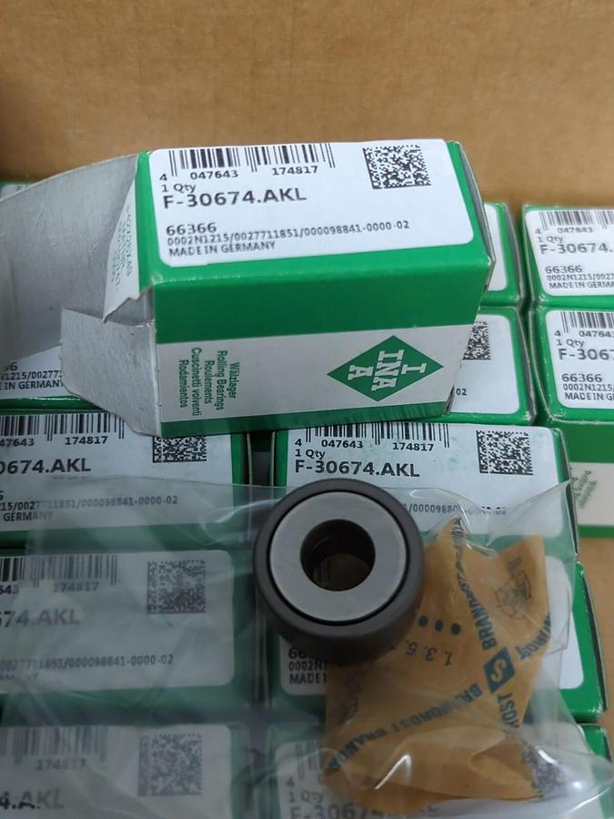 INA,F-30674.AKL,AXIAL BALL BEARING 10MMX23.9MMX13.90MM LOT OF 38 NOS