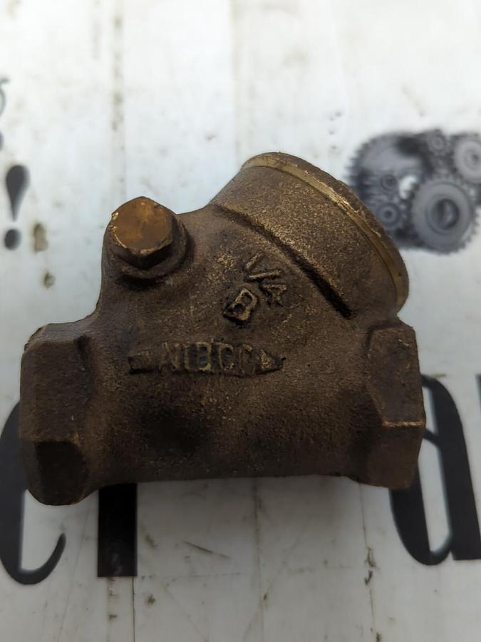 NIBCO,125SWP,200WOG 1/4 INCH SWING CHECK VALVE NOS