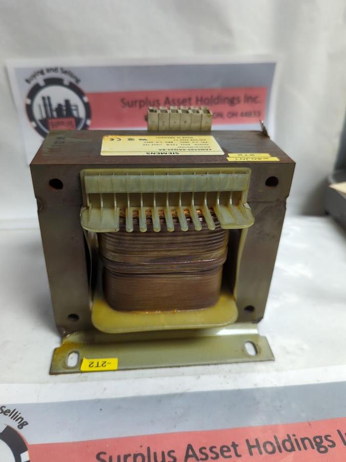 Used SIEMENS,4AM5595-0AQ20-8A,AUTOTRANSFORMER 4000VA 60HZ PRI-1-2 480V SEC-1-3 400V
