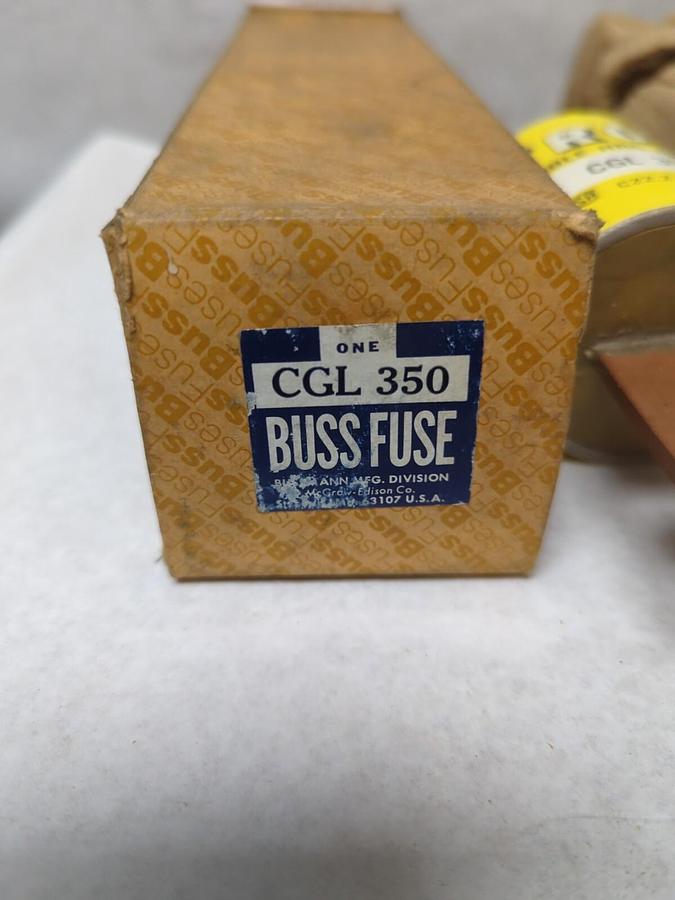 COOPER BUSSMANN,CGL-350,TRON FUSIBLE HRC II FUSE 350 350 AMP NOS