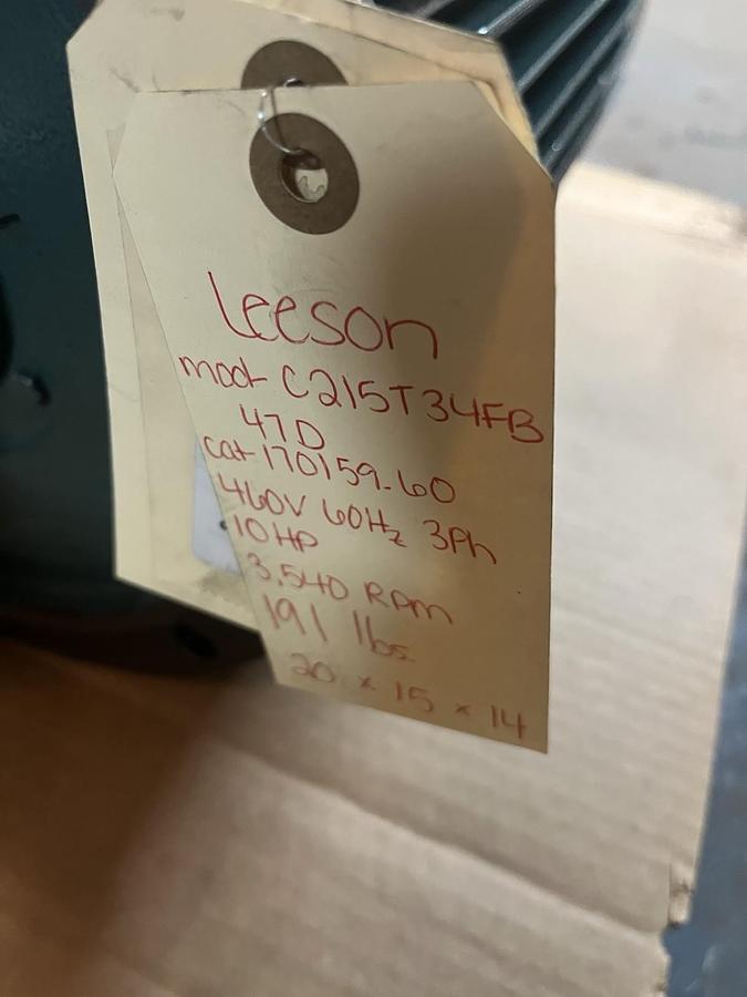LEESON,170159.60,WATTSaver MOTOR 10HP 3540RPM 215T 3PH