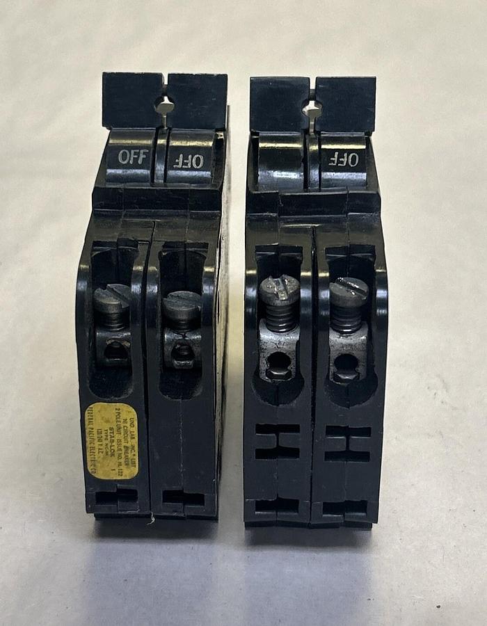 Used FEDERAL PACIFIC,NC230,CIRCUIT BREAKER 30A 120/240V 2P LOT OF 2