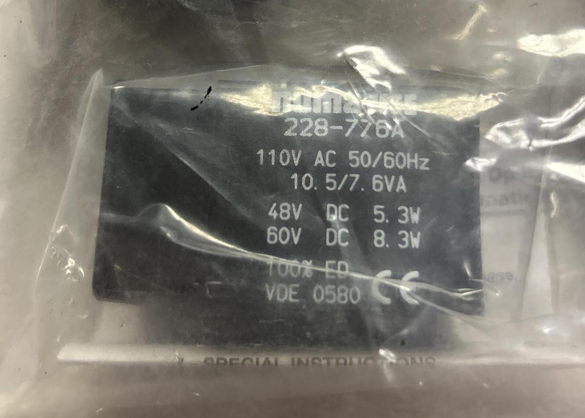 NUMATICS,228-776A,NUMATIC VALVE COIL LOT OF 6 NEW