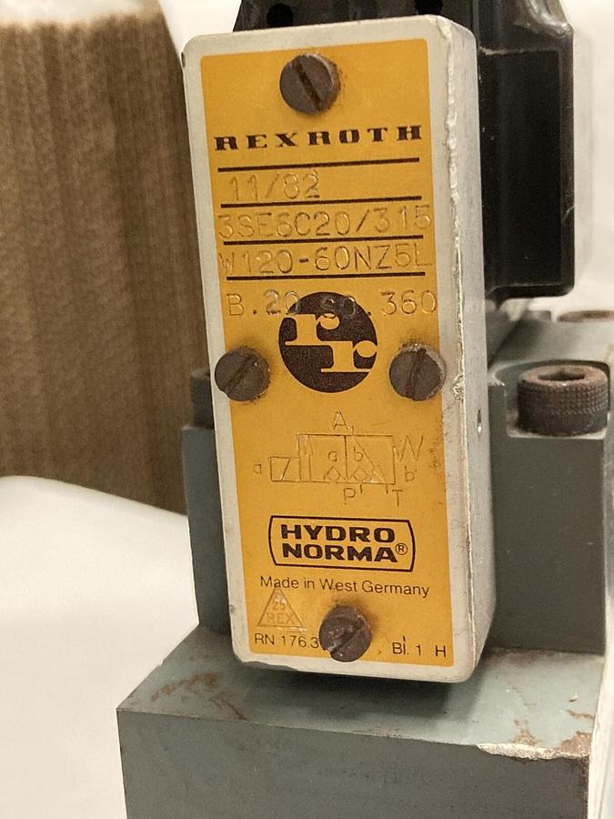 Used Rexroth Valve,4WEH10D20/6AW120-60NETZ5L/B20 w/3SE6C20/315 w120-60NZ5L,Seat Valve