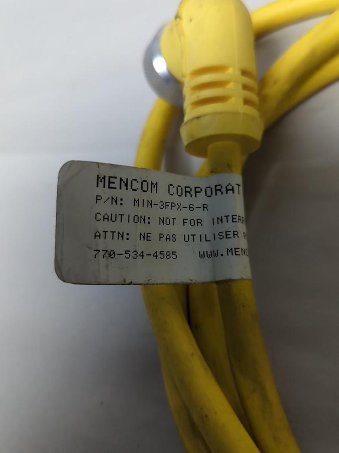 MENCOM CORPORATION,MIN-3FPX-6-R,CORDSET 3-PIN NOS
