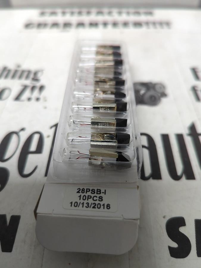 MINIATURE INCANDESCENT,T2,LAMPS 28PSB-I NO.5 TEL-SLIDE  1W BOX OF 10 NEW