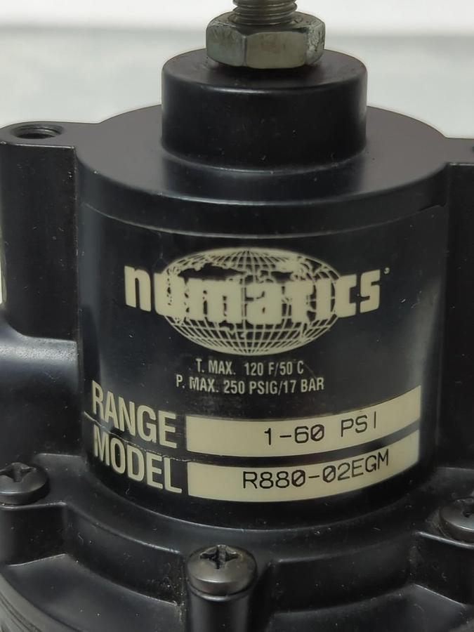 Used NUMATICS,R880-02EGM,PRESSURE REGULATOR 1-60 PSI PRE-OWNED