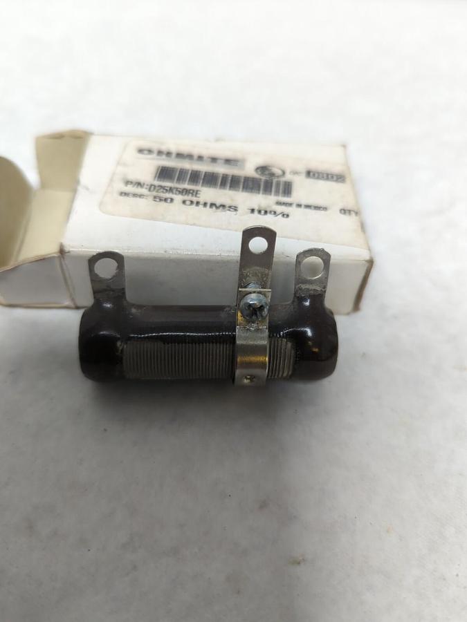 OHMITE,D25K50RE,RESISTOR 50 OHMS 10% NOS