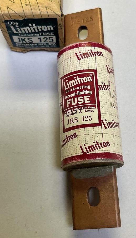 Used BUSSMANN,JKS125,FUSE 125A 600V NEW