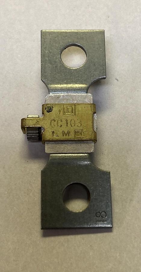Used SQUARE D,CC103,THERMAL OVERLOAD HEATER ELEMENT LOT 6