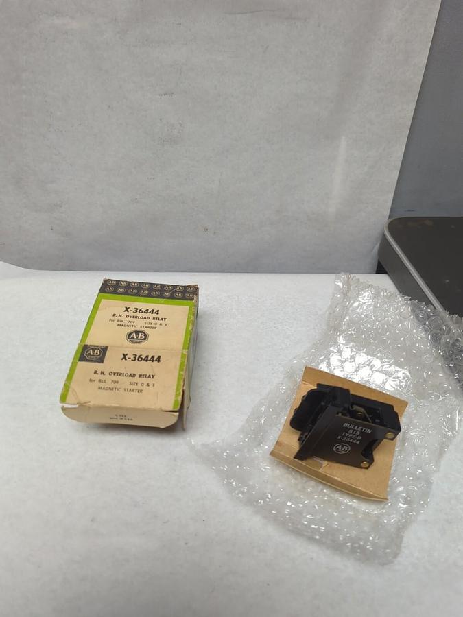ALLEN-BRADLEY,X-36444,R.H. OVERLOAD RELAY SIZE 0 & 1 NOS