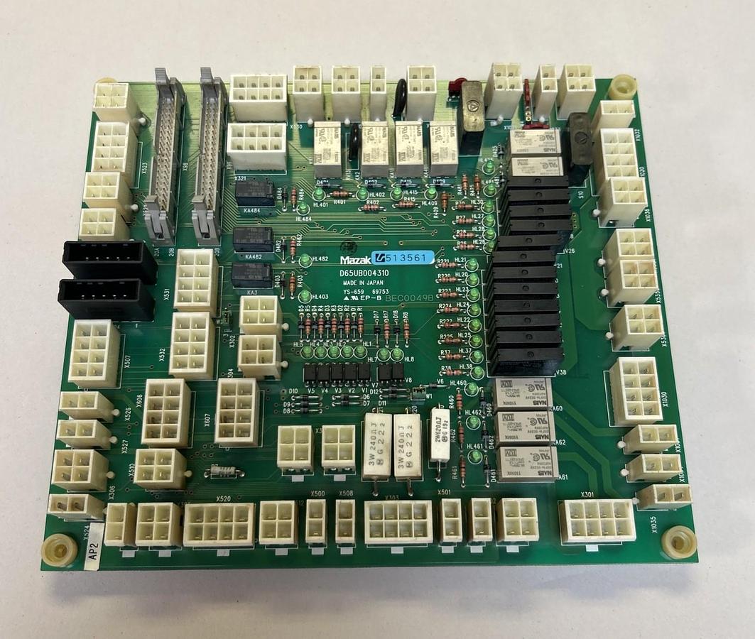 Used MAZAK,D65UB004310,RELAY CIRCUIT BOARD