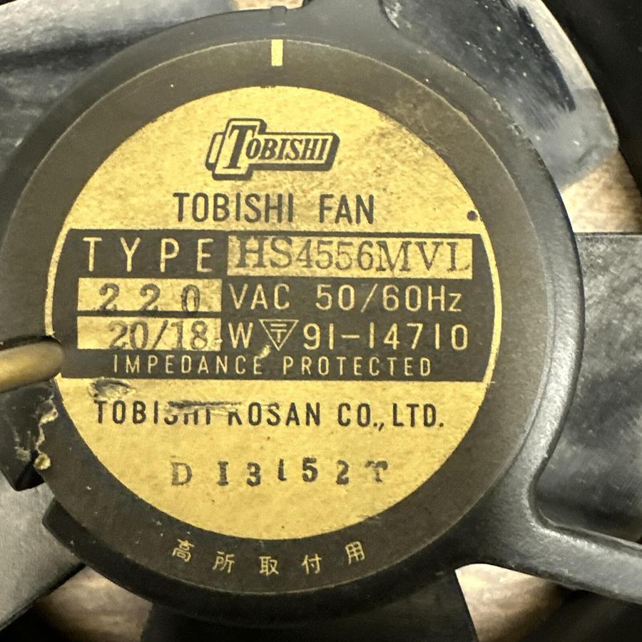 Used Tobishi,HS4556MVI,Cabinet Fan