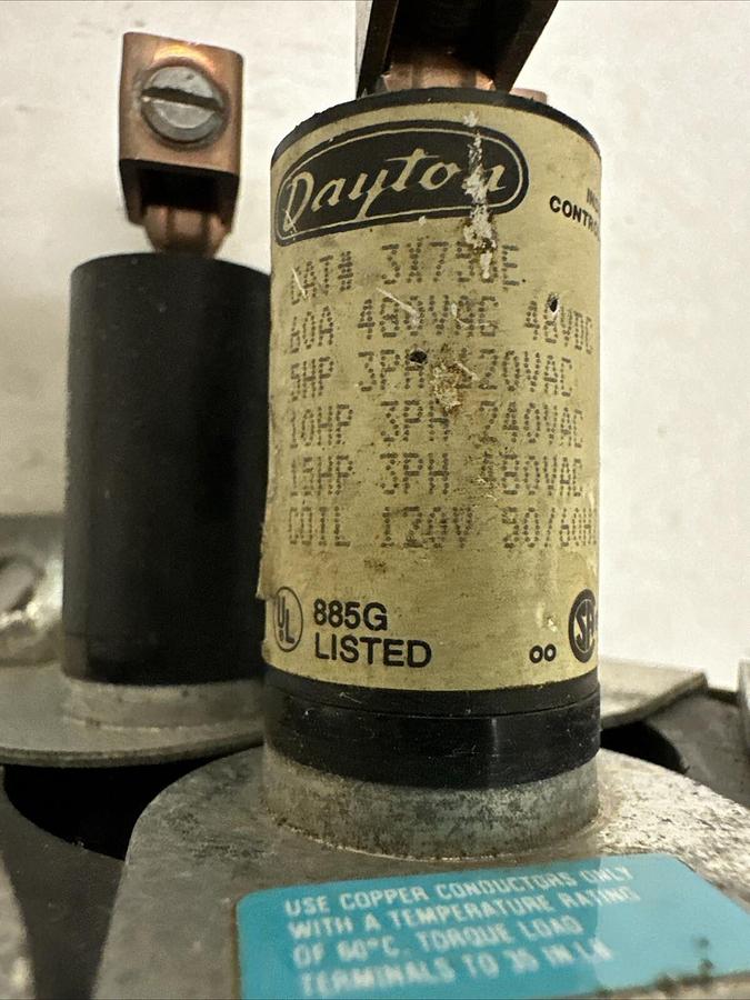 Used Dayton,3X750E,Displacement Relay (G030)