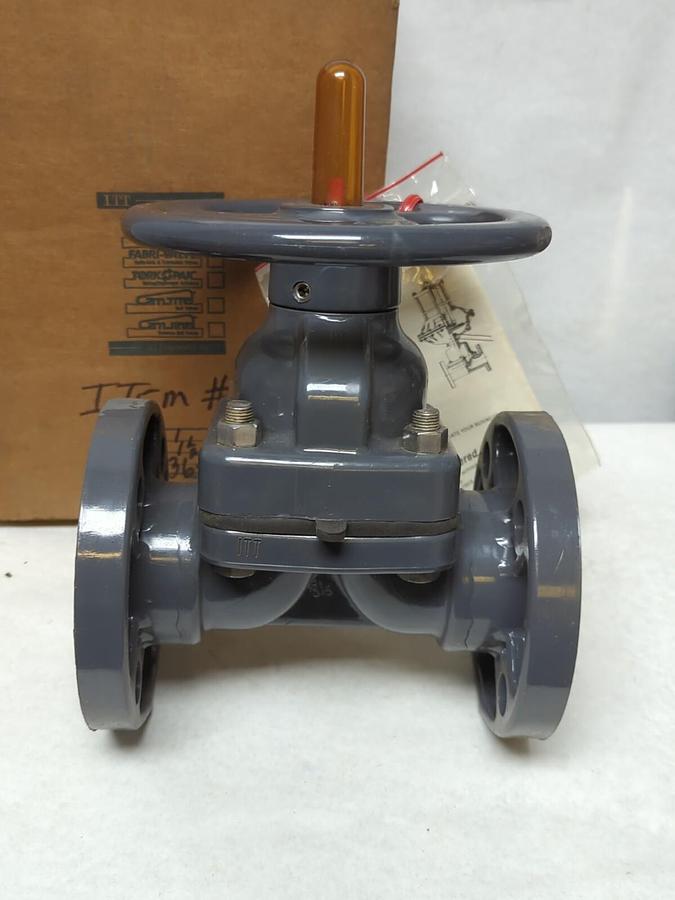 ITT,2436-V-830-1,DIA-FLO 1-1/2 INCH DIAPHRAGM VALVE NOS