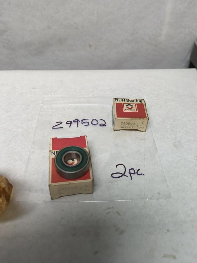 NDH DELCO,Z99502,BALL BEARING LOT OF 2 NOS
