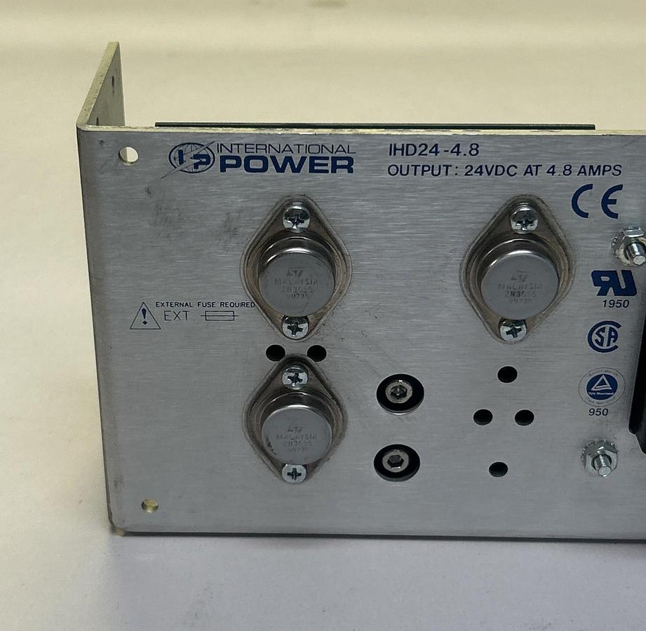 Used INTERNATIONAL POWER,IHD24-4.8,POWER SUPPLY 4.8A 24VDC
