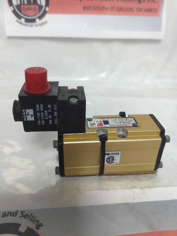 Used ROSS,W6076B2401,SOLENOID VALVE PRE-OWNED