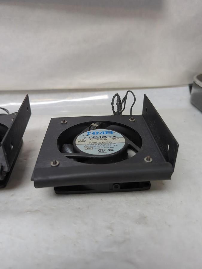 Used NMB,3110PS-12W-B30,AXIAL FAN 115V AC 50/60HZ 6/5W LOT OF 2 PRE-OWNED