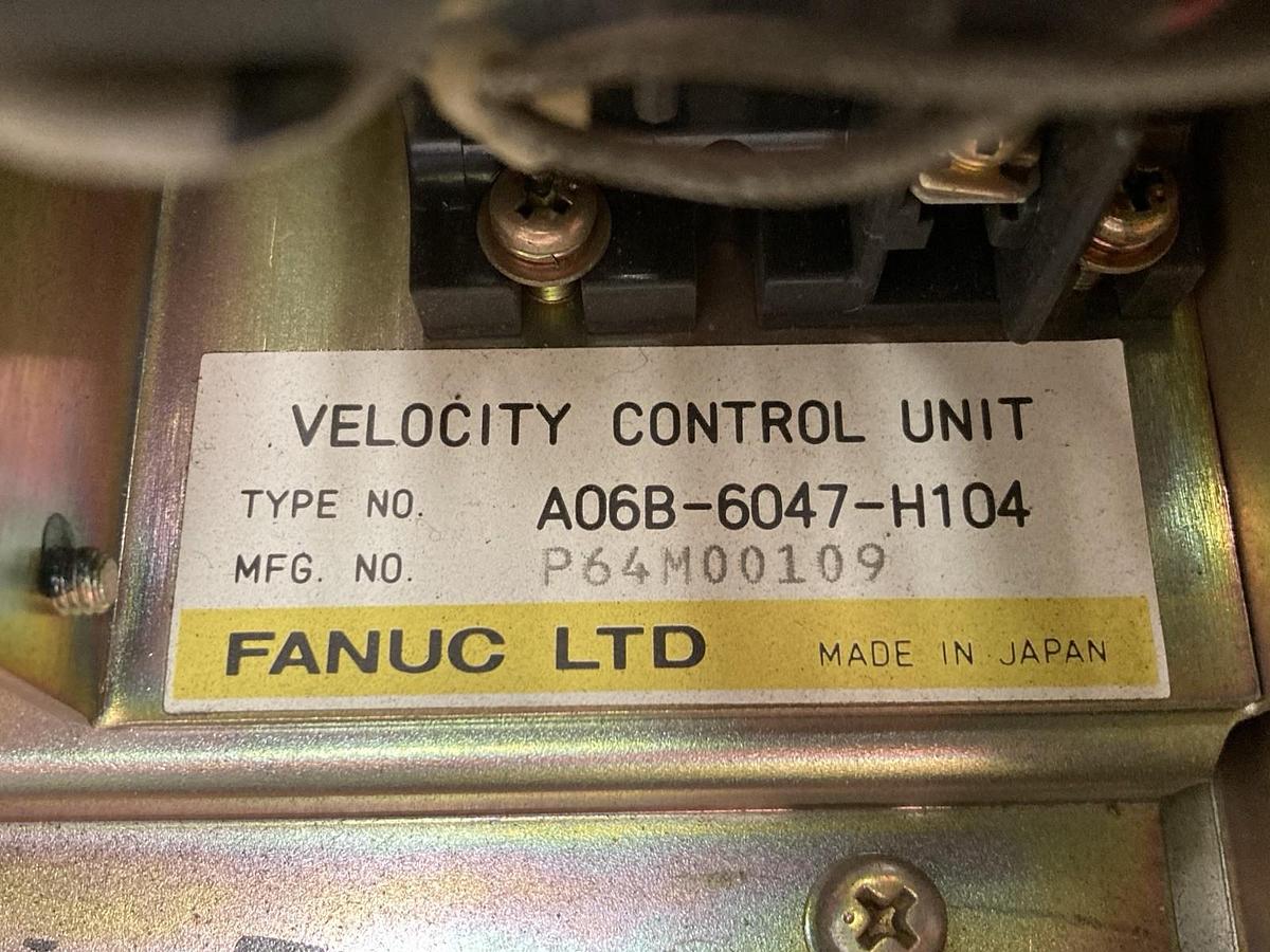 Used Fanuc,A06B-6047-H104,Velocity Control Unit
