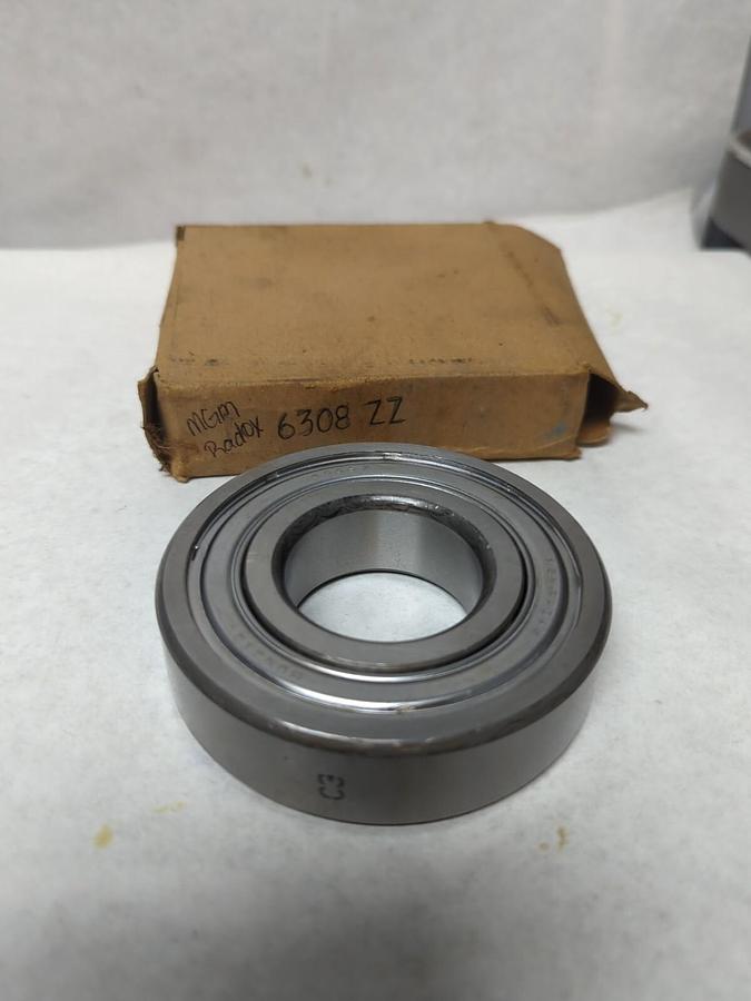 MGM RADOX,6308ZZ,METAL SHIELDED BALL BEARING NOS