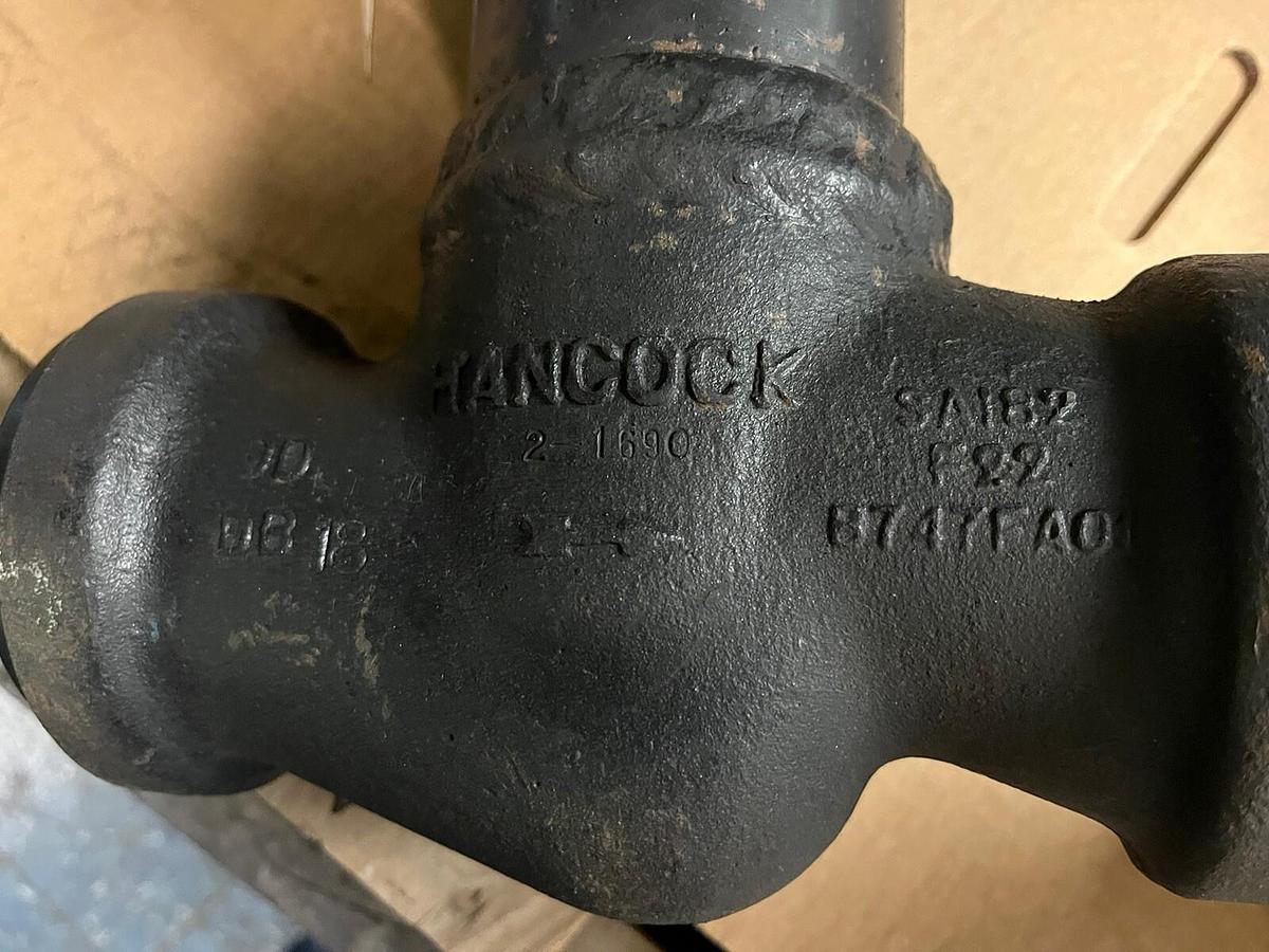 HANCOCK,7130W-3-0219,SIZE 2 LOOSE BACKSEAT VALVE CLASS 1690 B16.34 4225 CWP