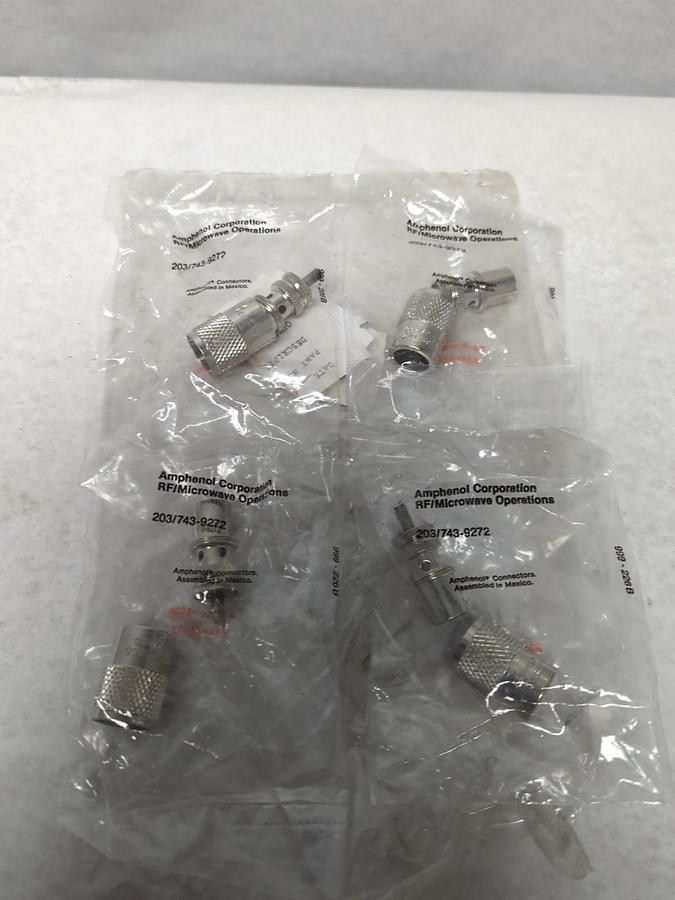 AMPHENOL,203/743-9272,CONNECTORS LOT OF 4 NEW