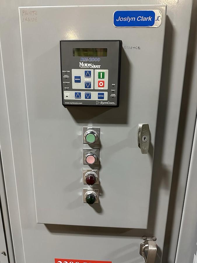 Used Joslyn Clark,2400V 400A MVS Motor Control Center MCC 1-125HP  2-150HP  w/ Main