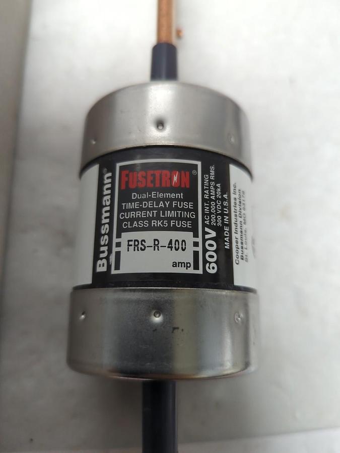COOPER BUSSMANN,FRS-R-400,FUSETRON 400 AMP FUSE NOS