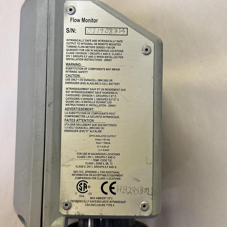 Used HEDLAND,HB2800,FLOW MONITORING SYSTEM