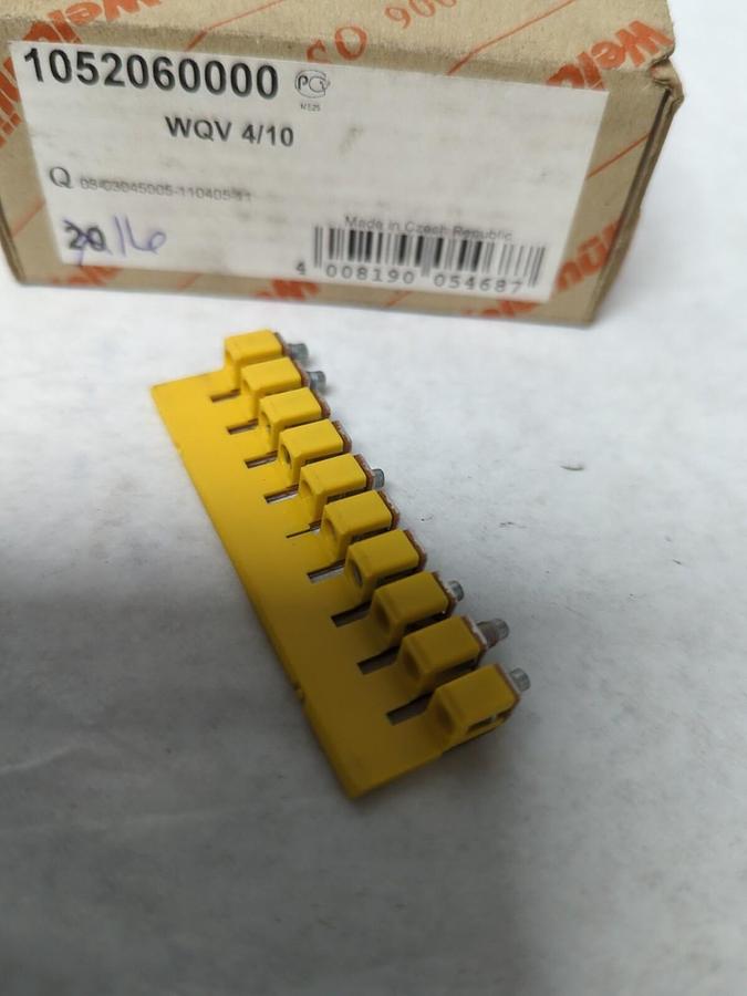 WEIDMULLER,1052060000,CROSS CONNECTOR WQV 4/10 LOT OF 16 NOS