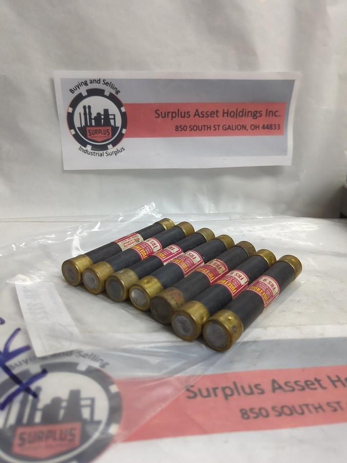 Used COOPER BUSSMANN,FRS-9,FUSETRON 9 AMP FUSE LOT OF 7 PRE-OWNED