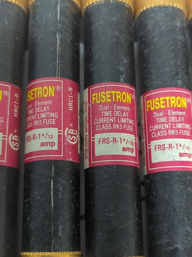 COOPER BUSSMANN,FRS-R-1-4/10,FUSETRON1-4/10 AMP FUSES BOX OF 10 NEW