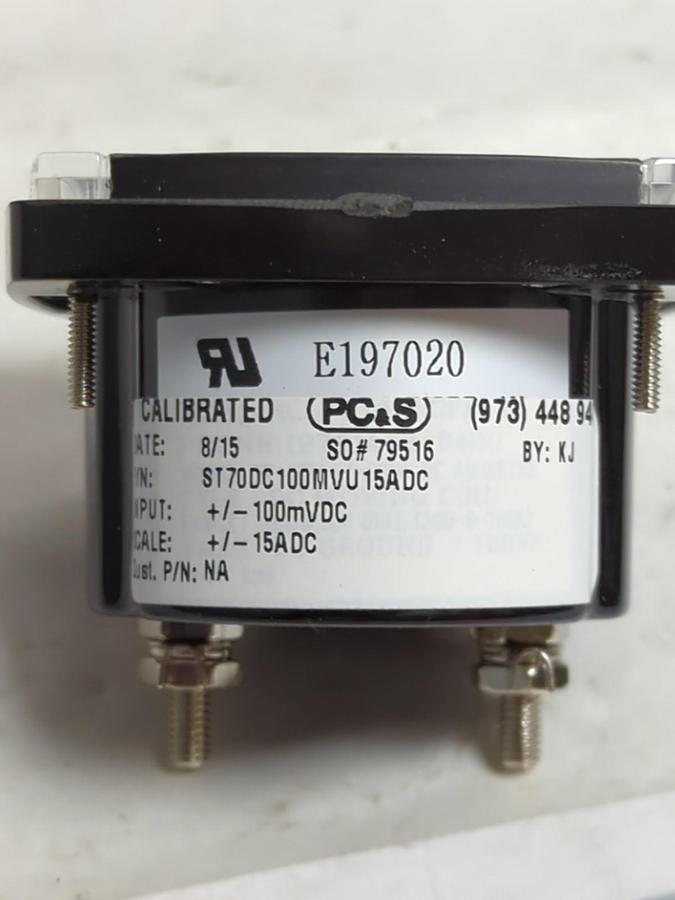 PC.S,ST70DC100MVU15ADC,PRESSURE GAUGE -15-0-+15 DC AMPERES NOS