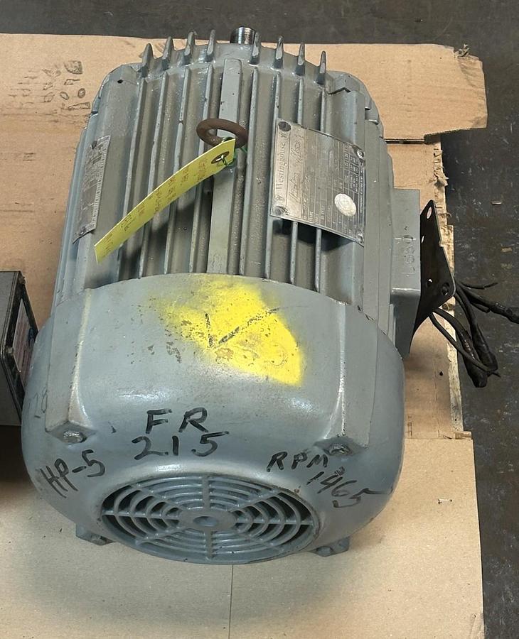 Used WESTINGHOUSE,ABFC,MOTOR 5HP 440V 1730 RPM 3PH 215 FRAME