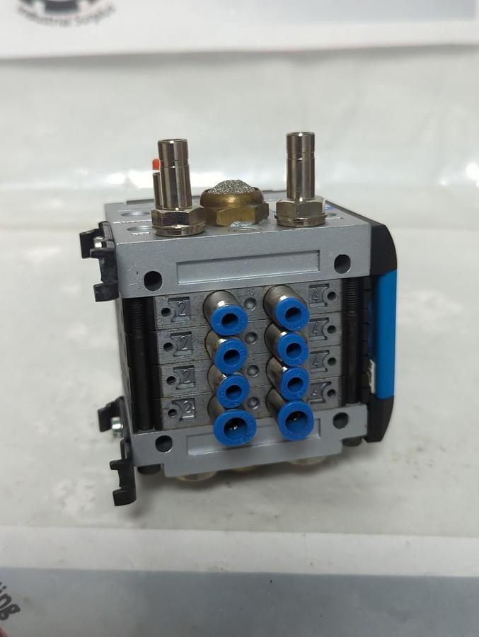 Used FESTO,CPV10-GE-MP-4,PNEUMATIC VALVE MANIFOLD 18253 PRE-OWNED