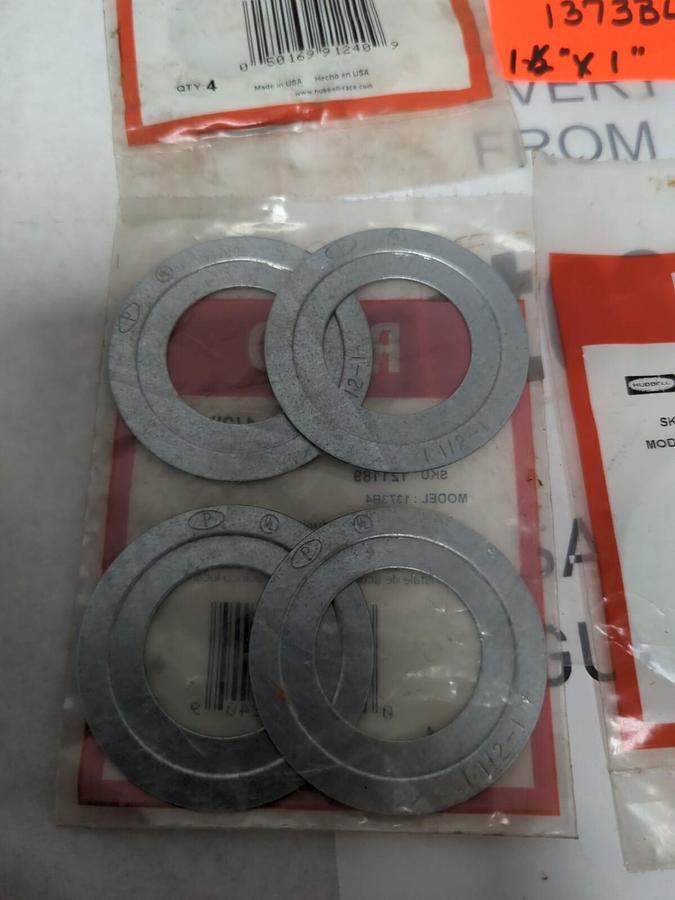 HUBBELL RACO,1373B4,REDUCING WASHERS 1-1/2 IN X 1 IN LOT OF 20 NEW