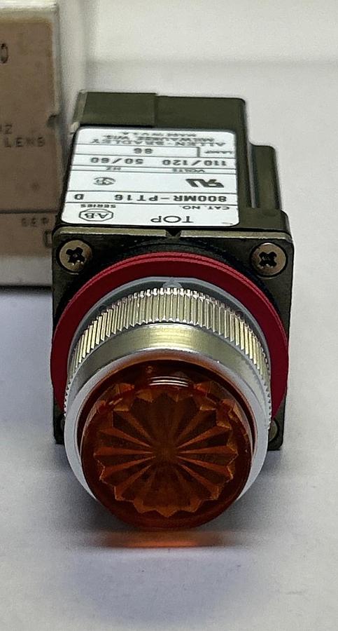 ALLEN-BRADLEY,800MR-PT16A,SMALL PILOT LIGHT AMBER LENS
