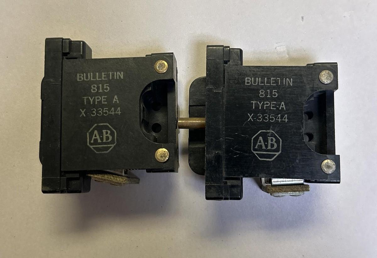 Used ALLEN BRADLEY,X-33544,OVERLOAD RELAY LOT OF 2
