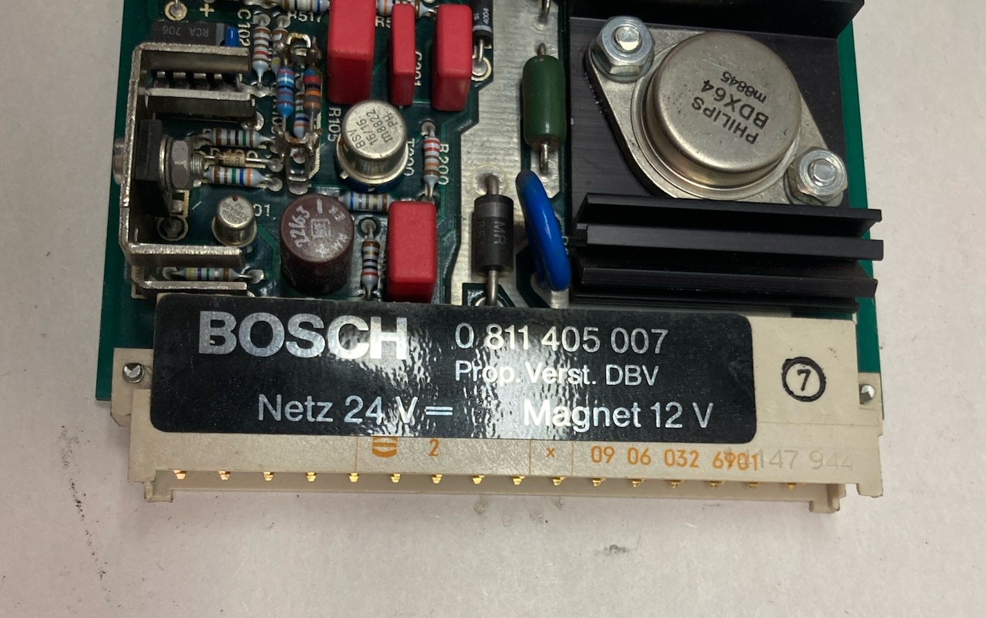 Used Bosch,0-811-405-007,Circuit Board Netz 24V Magnet 12V